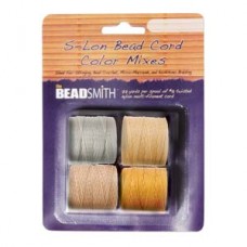 S-lon Bead Cord Honey Butter Mix 4spl/cd
