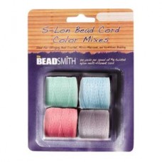 S-lon Bead Cord Pastels Mix Sb-pmg-pi-la 77yd Spl