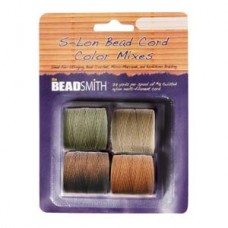 S-lon Bead Cord Neutrals Mix Br-kh-cop-lbr 77yd Spl