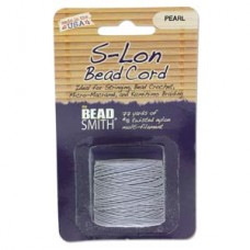 S-lon Bead Cord Pearl 77yd-1/cd