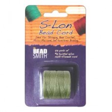 S-lon Bead Cord Tex 210 1/cd Peridot
