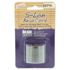 S-lon Bead Cord Sepia 77yd-1/cd