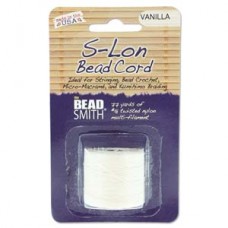 S-lon Bead Cord Vanilla 77yd-1/cd