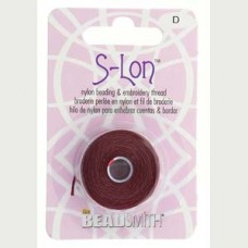 S-lon Bead Cord Tex 45 Burgundy-1/cd