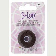 S-lon Bead Cord Tex 45 Chocolate-seal-1/cd