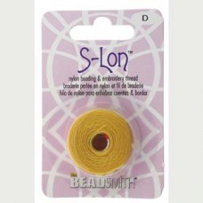S-lon Bead Cord Tex 45 Golden Yellow-1/cd