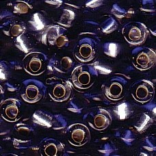 4mm Irrg Rnd 2 Tone S/l Clear/ Cobalt-250 Gm (3934)