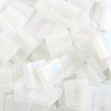 Tila Bead 5mm Matte Transp Crystal Ab-50 Gm Bag (131FR)