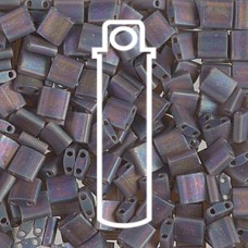 Tila Bead 5mm Matte Transp Root Beer Ab7.2gm/tb