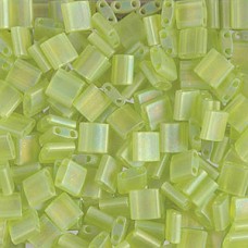 Tila Bead 5mm Matte Transp Chartreuse Ab-50gm/bg