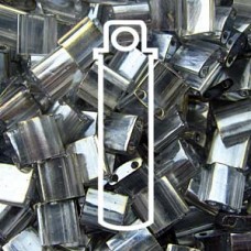 Tila Bead 5mm Trans Gold Luster-apprx 7.2 Gm/tb (1881)