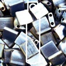 Tila Bead 5mm Matte Met Silver Grey-apprx 7.2 Gm (2002)