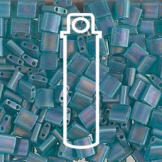 Tila Bead 5mm Matte Transp Teal Ab7.2gm/tb