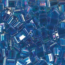 Tila Bead 5mm Transparent Capri Blue Ab-50gm/bg Tila Bead 5mm Transparent Capri Blue Ab-50gm/bg