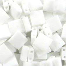 Tila Bead 5mm Opaque White -50 Gm Bag (402) Tila Bead 5mm Opaque White -50 Gm Bag (402)
