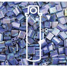 Tila Bead 5mm Picasso Op Cobalt Picasso-appx 7.2 Gm/tb (4518)