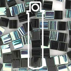 Tila Bead 5mm Jet Ab 7.2gm Tube (4555)