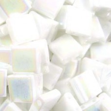 Tila Bead 5mm Pearl White Opaque-50 Gm Bag (471)