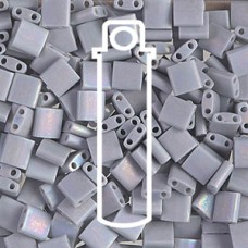 Tila Bead 5mm Matte Opaque Gray Ab7.2gm/tb