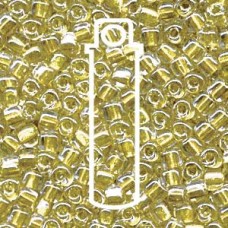 Miyuki 10/0 Triangle Color Lined Yellow Green -apprx 24gm/tb (1125)