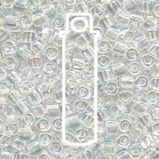 Miyuki 10/0 Triangle Iris Colors Clear -apprx 24gm/tb (1151)