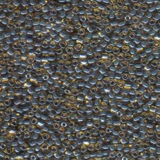 Miyuki 10/0 Triangle 250 Grams Color-lined Amber W/teal (1169)