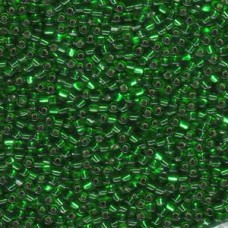 Miyuki 10/0 Triangle 250 Grams Silver-lined Kelly (1802)