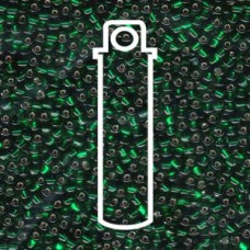 Miyuki 10/0 Triangle Silver Lined Dk.green -apprx 24gm/tb (1806)