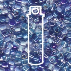 10/0 Trngl Mix Blue Tones -apprx 24gm/tb (MIX02)