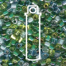 10/0 Trngl Mix Evergreen -apprx 24gm/tb (MIX03)