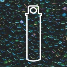 Miyuki 5/0 Triangle Color Lined Amber W/green -apprx 22gm/tb (1812)