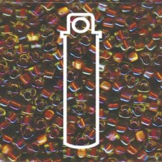 Miyuki 5/0 Triangle Color Lined Lime W/copper -apprx 22gm/tb (1818)