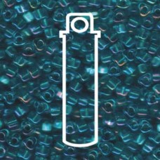 Miyuki 5/0 Triangle Color Lined Light Blue W/teal-apprx 22gm/tb (1822)