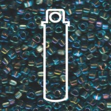 Miyuki 5/0 Triangle Sparkling Bronze Lined Aqua -apprx 22gm/tb (1825)