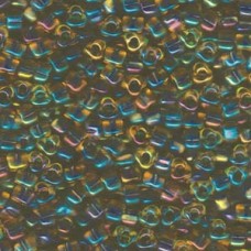 Miyuki 5/0 Triangle 250 Grams Color-lined Amber W/dark Blue (1826)