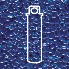 Miyuki 5/0 Triangle Color Lined Light W/dark Blue-apprx 22gm/tb (1828)