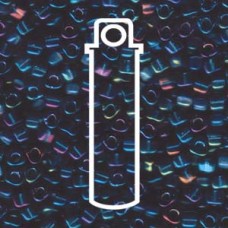 Miyuki 5/0 Triangle Color Lined Amber W/blue -apprx 22gm/tb (1831)