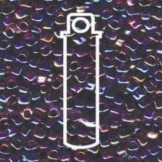 Miyuki 5/0 Triangle Color Lined Blue W/purple -apprx 22gm/tb (1832)