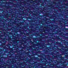 Miyuki 8/0 Triangle 250 Grams Color Lined Blue W/purple (1141) Miyuki 8/0 Triangle 250 Grams Color Lined Blue W/purple (1141)