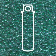 8/0 Triangle Miyuki Color Lined Clear/green -apprx 24gm/tb (1142) 8/0 Triangle Miyuki Color Lined Clear/green -apprx 24gm/tb (1142)