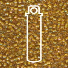 8/0 Triangle Miyuki Lined Amber/yellow Ab -apprx 24gm/tb (1161) 8/0 Triangle Miyuki Lined Amber/yellow Ab -apprx 24gm/tb (1161)