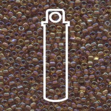 8/0 Triangle Miyuki Color Lined Amber W/white -apprx 24gm/tb (1162) 8/0 Triangle Miyuki Color Lined Amber W/white -apprx 24gm/tb (1162)