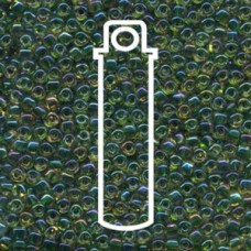 8/0 Triangle Miyuki Color Lined Yellow W/green -apprx 24gm/tb (1165) 8/0 Triangle Miyuki Color Lined Yellow W/green -apprx 24gm/tb (1165)