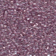 8/0 Triangle Miyuki 250 Gram Tri Spkl Peony Pink Lined Crystal (1524) 8/0 Triangle Miyuki 250 Gram Tri Spkl Peony Pink Lined Crystal (1524)