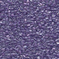 8/0 Triangle Miyuki 250 Gram Tri Spkl Purple Lined Crystal (1531) 8/0 Triangle Miyuki 250 Gram Tri Spkl Purple Lined Crystal (1531)