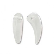 Tooth 6x16mm Crystal -25bds/st 6st/bg