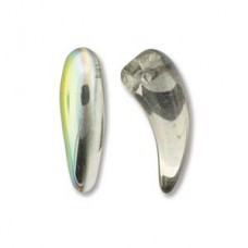 Tooth 6x16mm Crystal Vitrail-25bds/st 6st/bg
