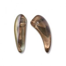 Tooth 6x16mm Crystal Sliperit-25bds/st 6st/bg
