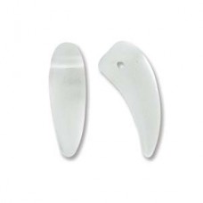 Tooth 6x16mm Crystal Mat-25bds/st 6st/bg