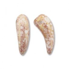 Tooth 6x16mm White Trcta Red-25bds/st 6st/bg